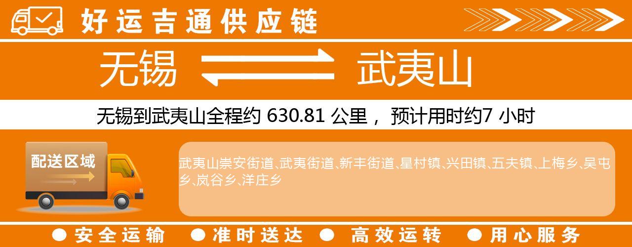 无锡到武夷山物流专线-无锡至武夷山物流公司