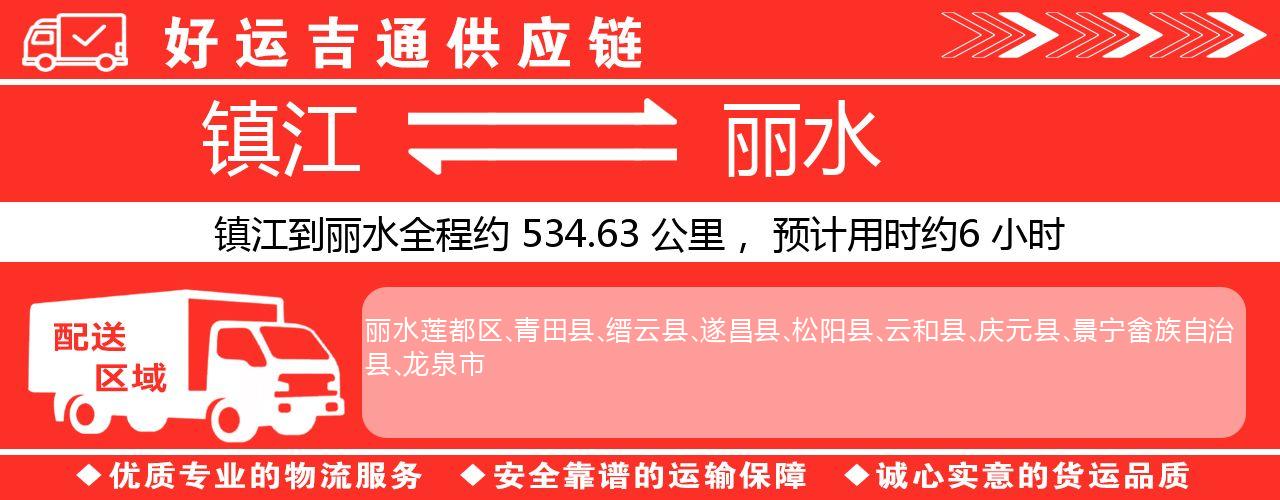 镇江到丽水物流专线-镇江至丽水货运公司