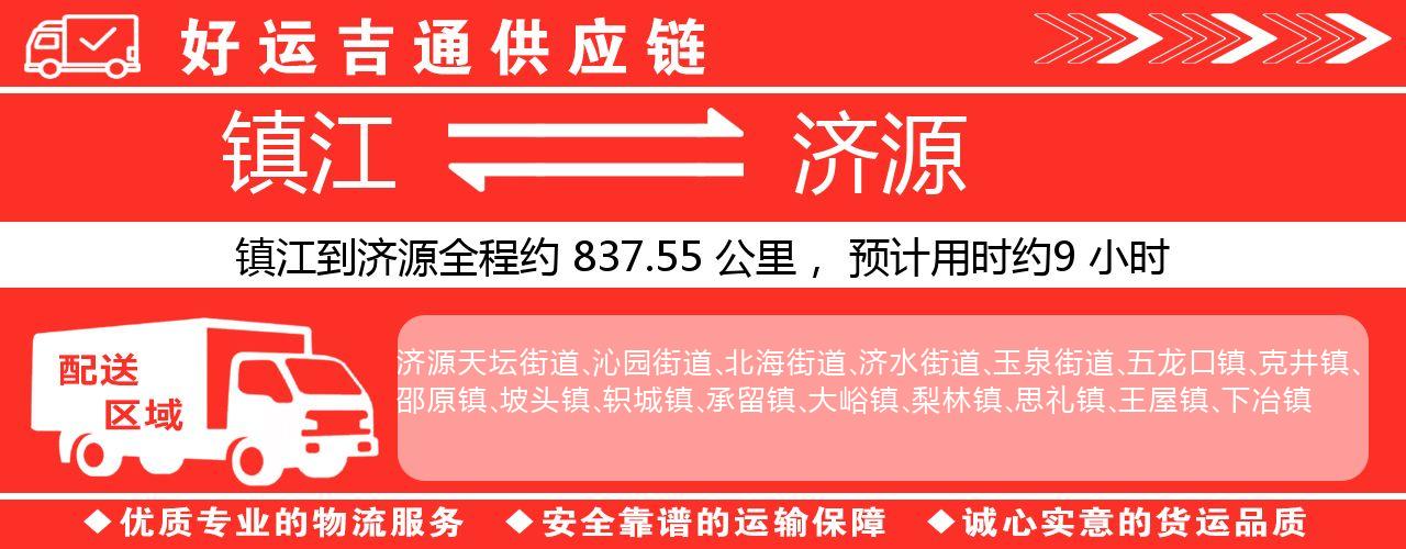 镇江到济源物流专线-镇江至济源货运公司