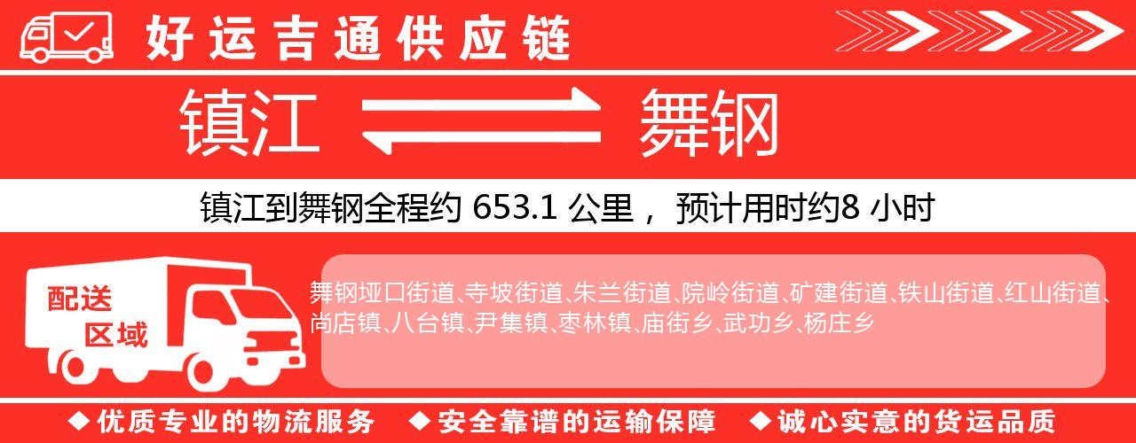 镇江到舞钢物流专线-镇江至舞钢货运公司
