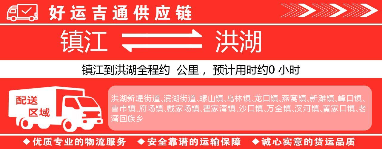 镇江到洪湖物流专线-镇江至洪湖货运公司